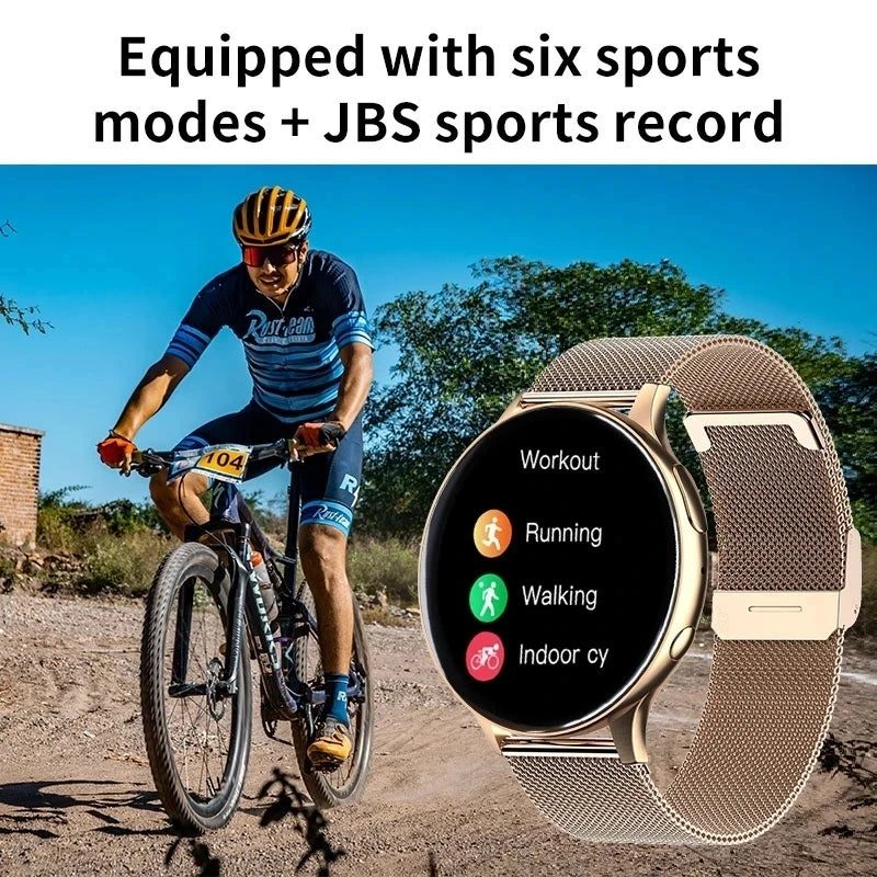 LIGE AMOLED Screen Smart Watch Women Bluetooth Call Bracelet Custom Watch Sports Fitness Men Waterproof Smartwatch For Xiaomi