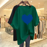 Women Clothing Basic Printed T-shirt Summer Short Sleeve Loose Casual Pullovers Pure Cotton O-neck Top Tees