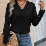 Plus Size  Elegant Loose Blouse Woman Fashion Temperament Long Sleeve Woman Shirt Printed Casual Woman Shirt Holiday Top