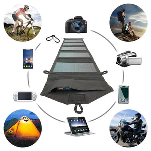 6-Fold 800W Portable Solar Panels Foldable Solar Panel Charger USB 5V DC Full Time Power Solar Panel Mobile Power Supply