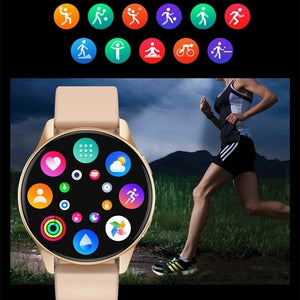 LIGE AMOLED Screen Smart Watch Women Bluetooth Call Bracelet Custom Watch Sports Fitness Men Waterproof Smartwatch For Xiaomi