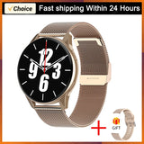 LIGE AMOLED Screen Smart Watch Women Bluetooth Call Bracelet Custom Watch Sports Fitness Men Waterproof Smartwatch For Xiaomi