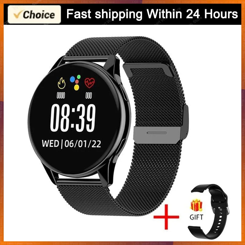 LIGE AMOLED Screen Smart Watch Women Bluetooth Call Bracelet Custom Watch Sports Fitness Men Waterproof Smartwatch For Xiaomi