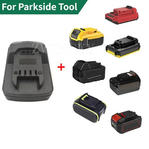 For Parkside 20V Power Tool Adapter Converter Use For Milwaukee/Dewalt/Black&Decker/Devon/Worx/Kress 5PIN 18V 20V Li-ion Battery