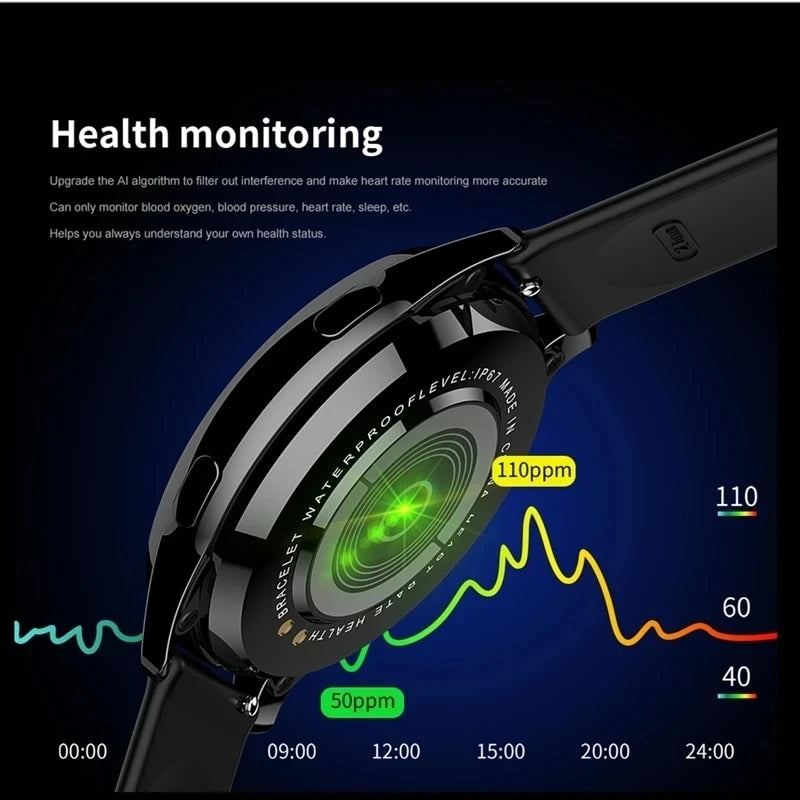 LIGE AMOLED Screen Smart Watch Women Bluetooth Call Bracelet Custom Watch Sports Fitness Men Waterproof Smartwatch For Xiaomi